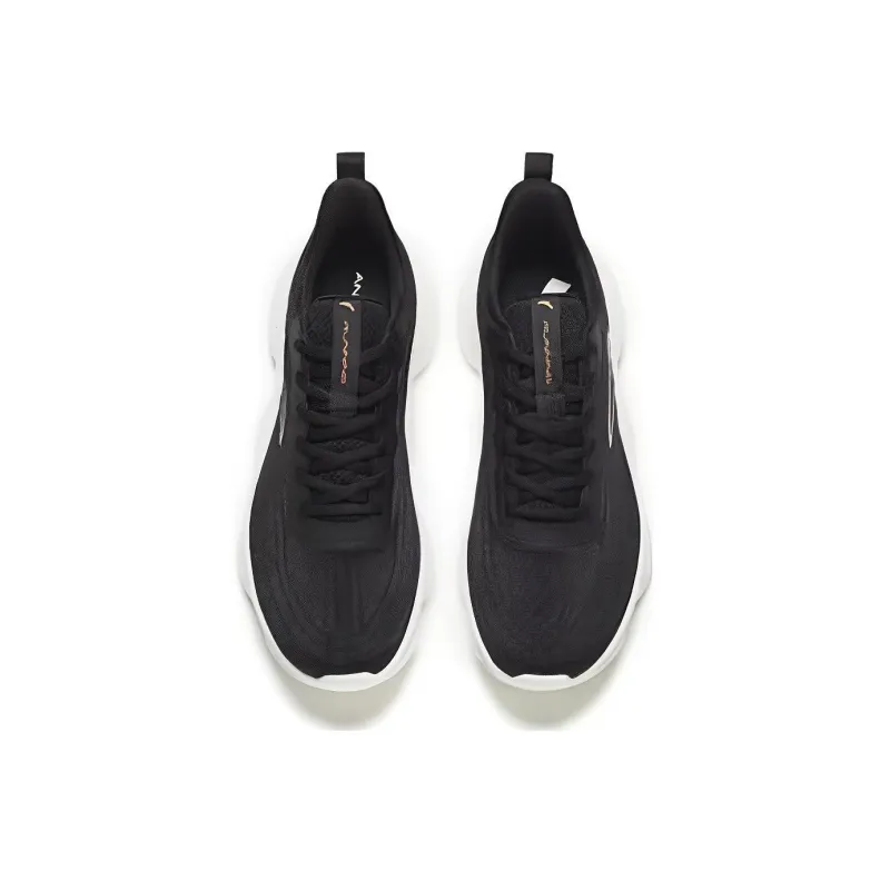 Anta Anti Slip Wear Resistant Low Top Running Shoes Men's Black-1