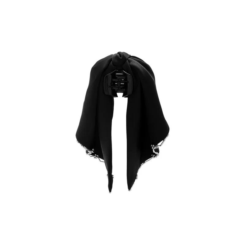 ROYALSASA Polyester, Faux Crystal Tube Hair Claw Clip Women's-4