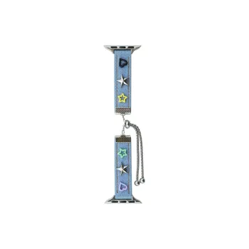 CHRROTA Watch Band Compatible With All Devices 49mm Denim Fabric