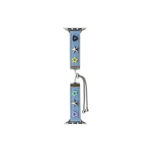 CHRROTA Watch Band Compatible With All Devices 49mm Denim Fabric