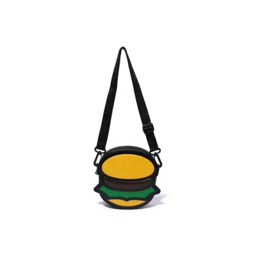 A BATHING APE PU Leather Crossbody Bag Regular Kids' Black