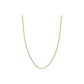 David Yurman 18kt Yellow Gold Box Chain Necklace 1mm