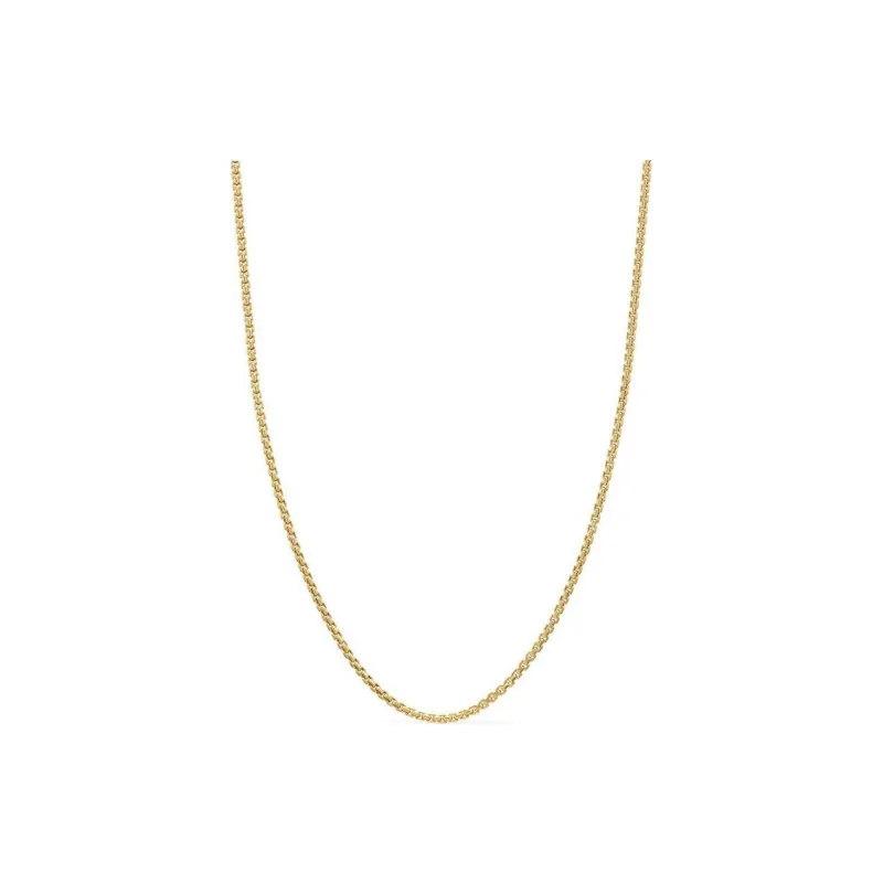 David Yurman 18kt Yellow Gold Box Chain Necklace 1mm-0