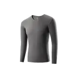 V-Neck Unlined Clothing (Downpour Gray) Dralon Heat/Seamless Antibacterial