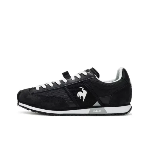 Le Coq Sportif Slip Resistant Low Top Cycling Shoes Men's Black White