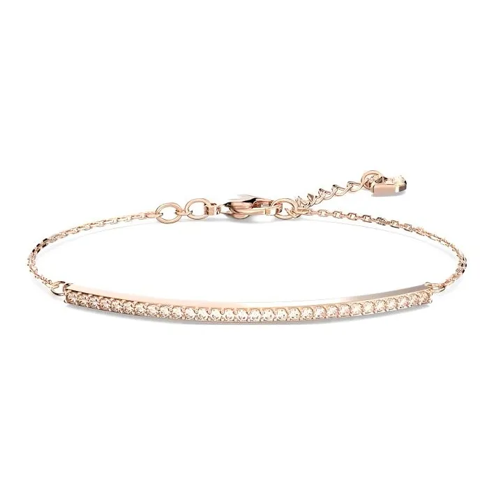 Swarovski Artificial Crystal Bracelets Women's White Gold-3
