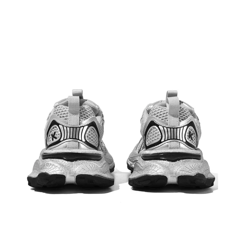 SK.TRIP Cushioned Wear-Resistant Supportive Lightweight Height Increasing Low-Top Running Shoes Unisex Titanium Gray-7