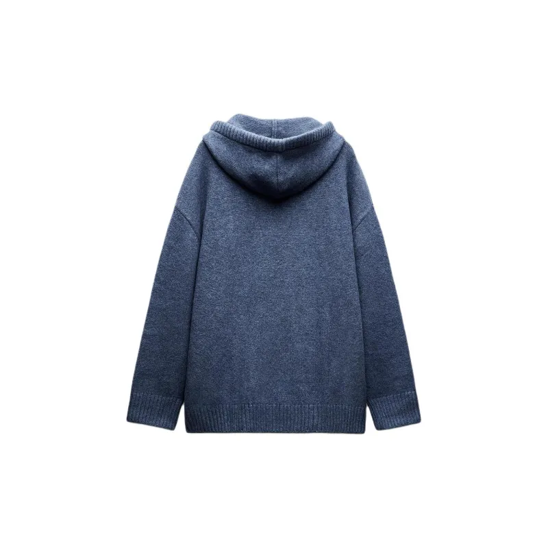 ZARA Sweater Women's Blue Meteorite-1