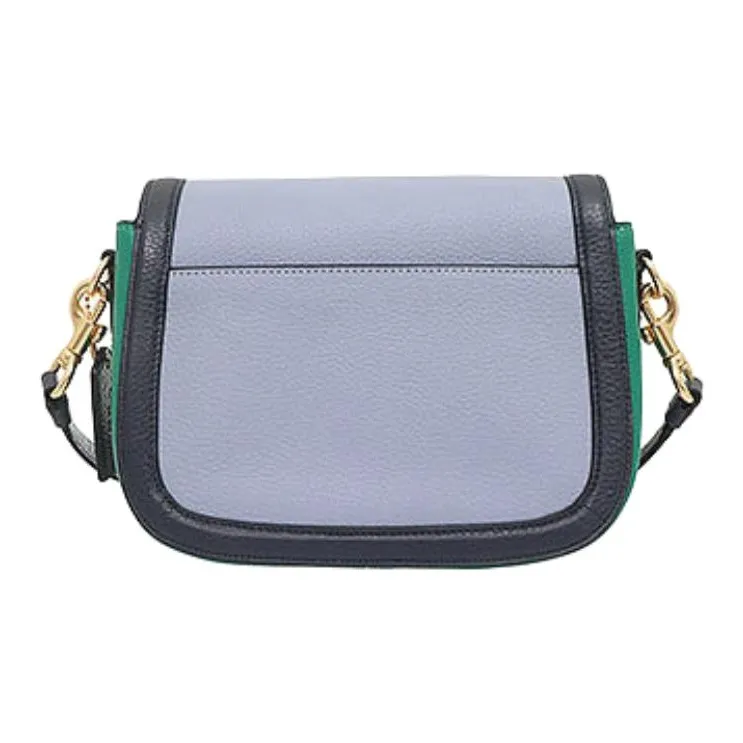COACH Horse And Garriage Cow Leather Handbag, Crossbody Bag, Saddle Bag, Shoulder Bag Women's Blue-3