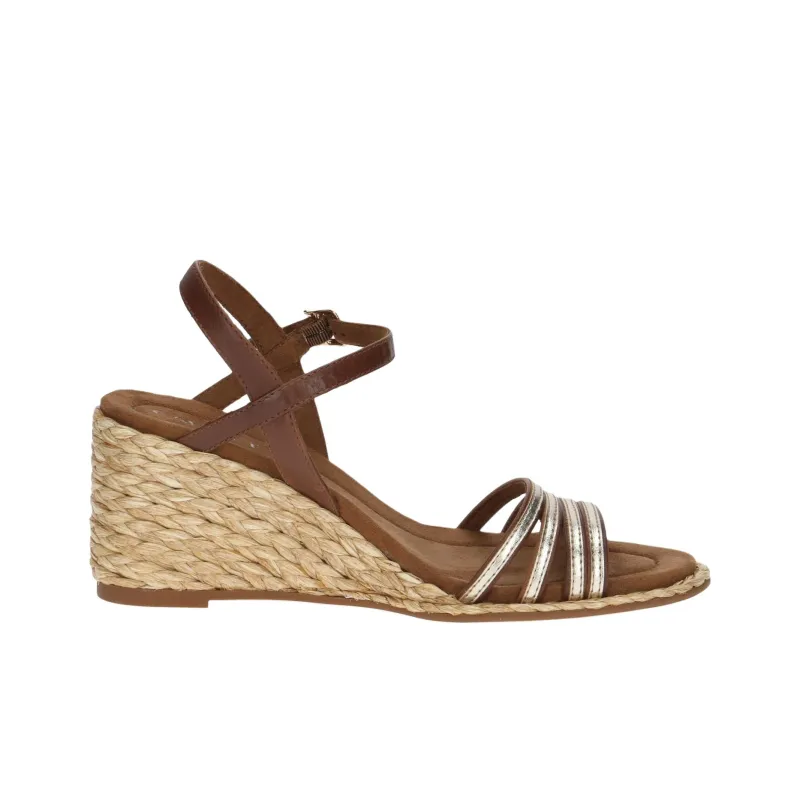 CAPRICE Breanna Strap Sandals 7.5cm Women's Brown-1