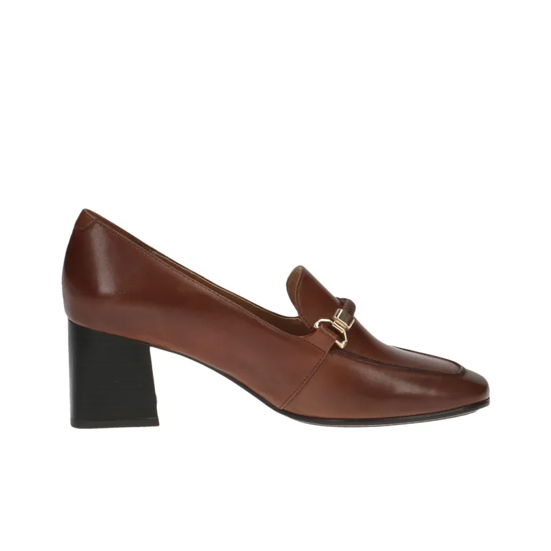 CAPRICE Tessa Chunky Heel High Heels Women's Brown-2