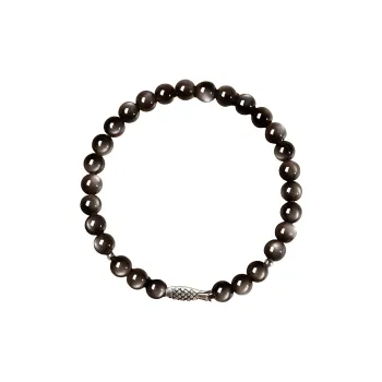 YUGONGYUAN Obsidian Bracelets Unisex