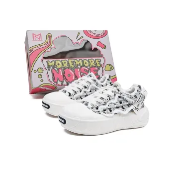 MOREMORENOISE Canvas Shoes Women's Low Top White
