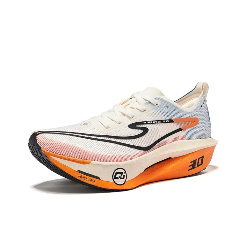 Erke Realm Of The Orchid 3.0 Cushioning Breathable Rebound Low Top Marathon Running Shoes Men's Swan Color Scheme-2