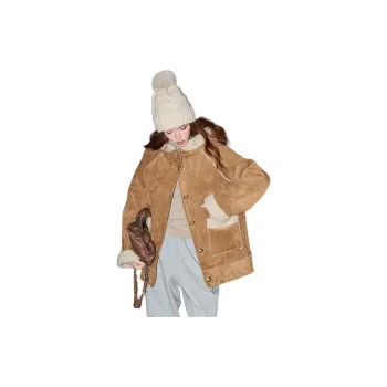 KUHNMARVIN Velvet feel Coat Women's Khaki