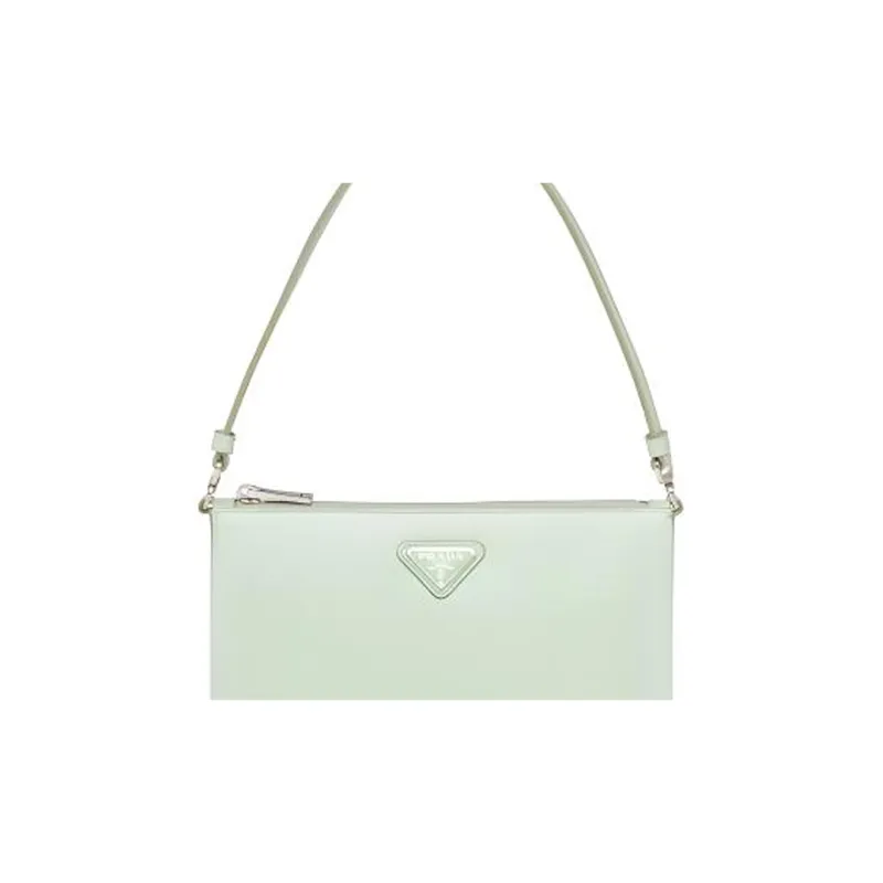 PRADA Leather Handbag Mini Women's Mint Green-4