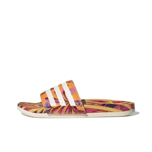 Adilette Women's Adidas Comfort Sandal 'Bright Orange Tropical Print' Women's