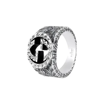GUCCI 925 Sterling Silver Rings Unisex Silver