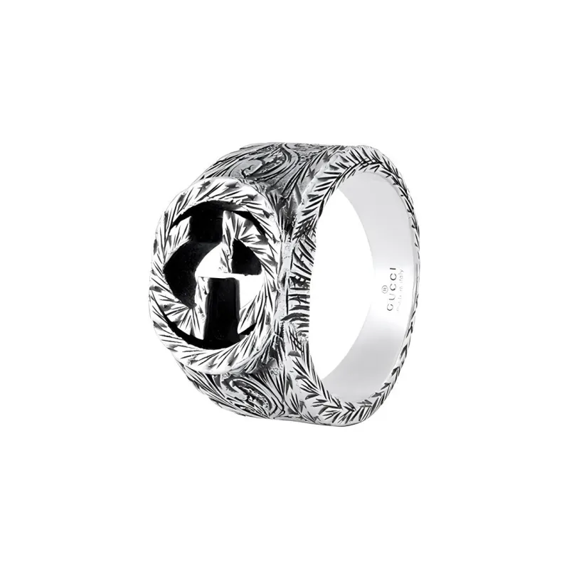 GUCCI 925 Sterling Silver Rings Unisex Silver-0