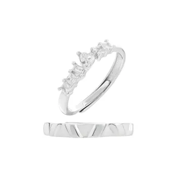 CLARKIA FLOWER 925 Sterling Silver Rings Unisex