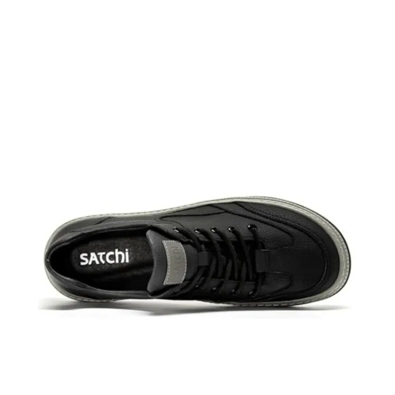 Satchi Low Top Skateboard Shoes Men's Black-2
