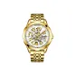 Gold Case White Dial Steel Band