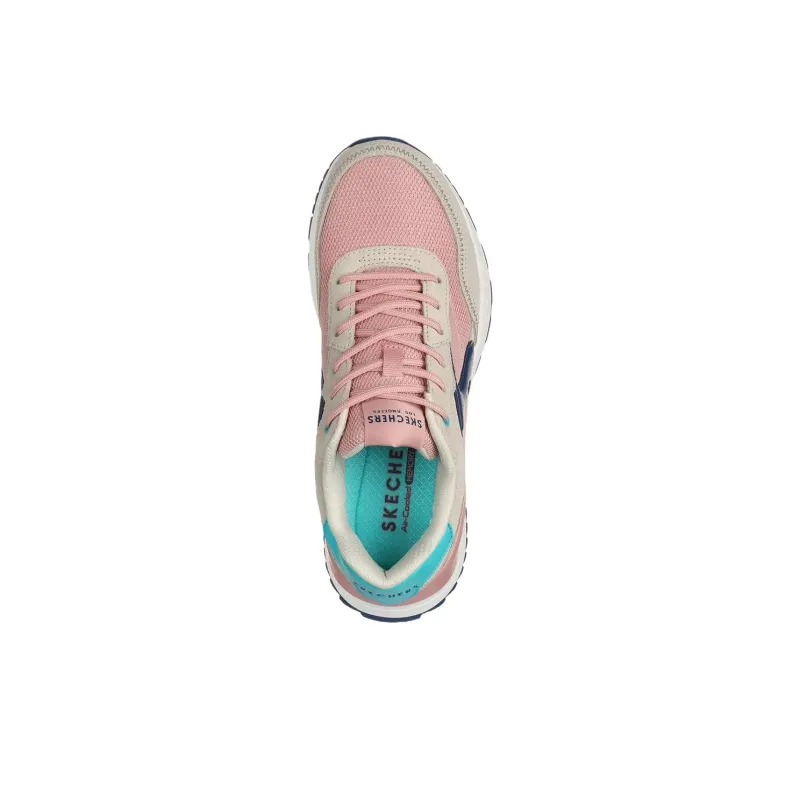 Skechers Cushioning Wear Resistant Low Top Running Shoes Women's Gray Pink-3
