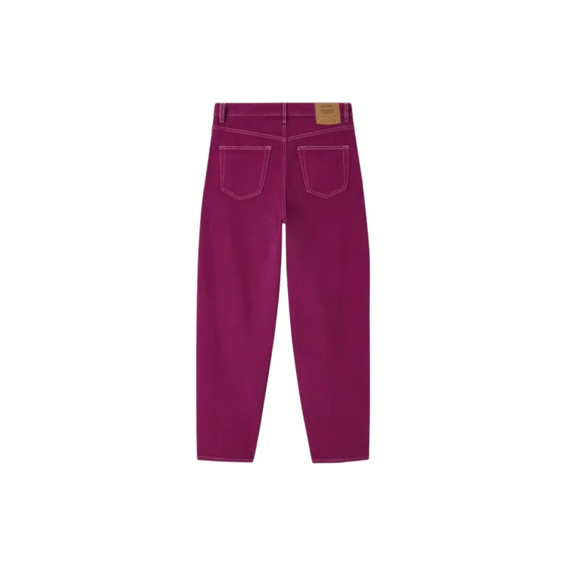 AMERICAN VINTAGE A.M FW24 BALLOON JEANS NYOLOW Jeans Women's Fuchsia-1