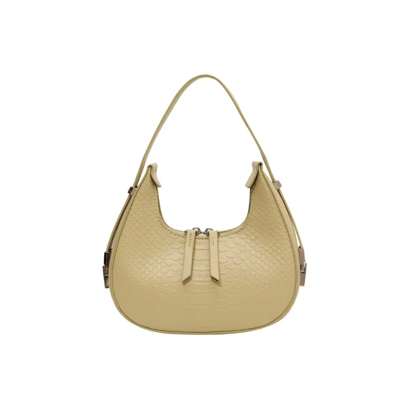 Yalu PU Handbag Regular Women's Ecru/Black/Yellow/Khaki/Brown-9