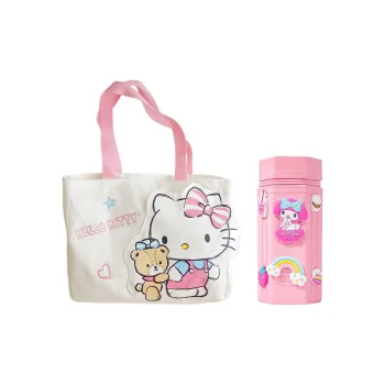 Sanrio 100% Cotton Shoulder Bag Regular Unisex White