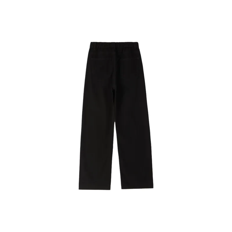 LANGWEIZHE Jeans Unisex Black-1
