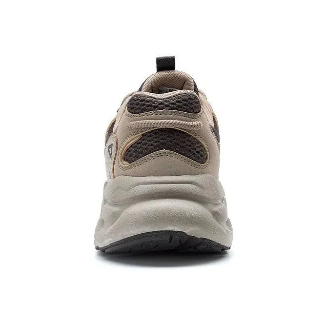 PEAK Slip Resistant Cushioning Low Top Chunky Sneakers Men's Brown-3