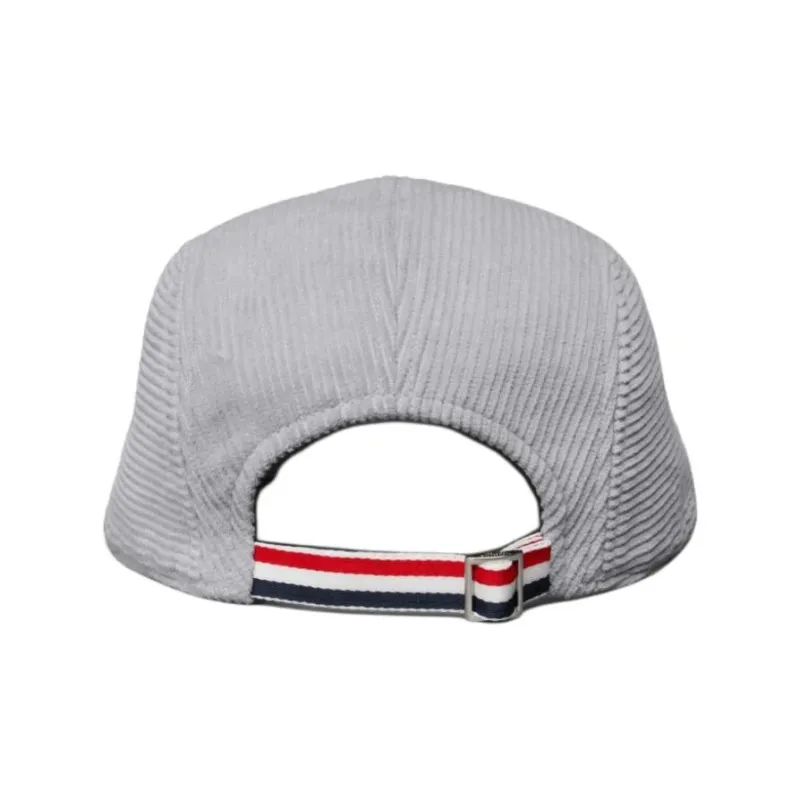 THOM BROWNE Five panel Corduroy Baseball Cap-2