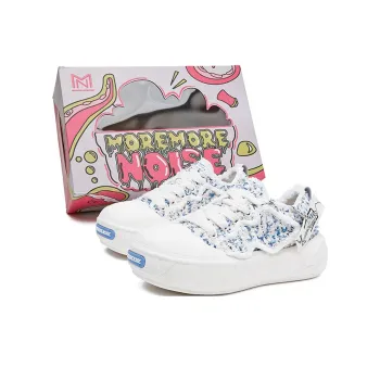 MOREMORENOISE Canvas Shoes Women's Low Top White