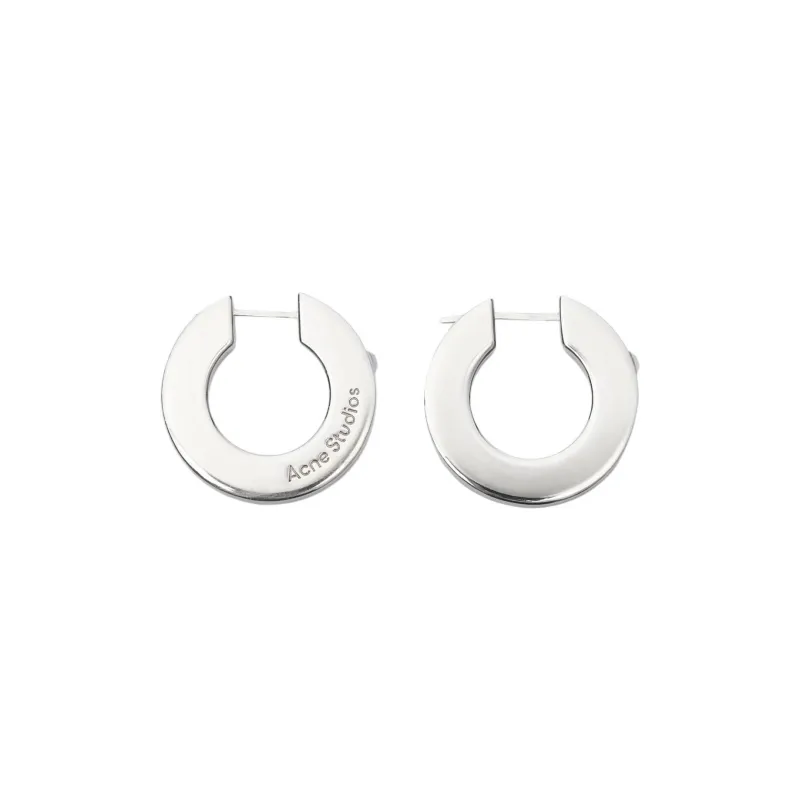 Acne Studios Crystal Hoop Earrings-0