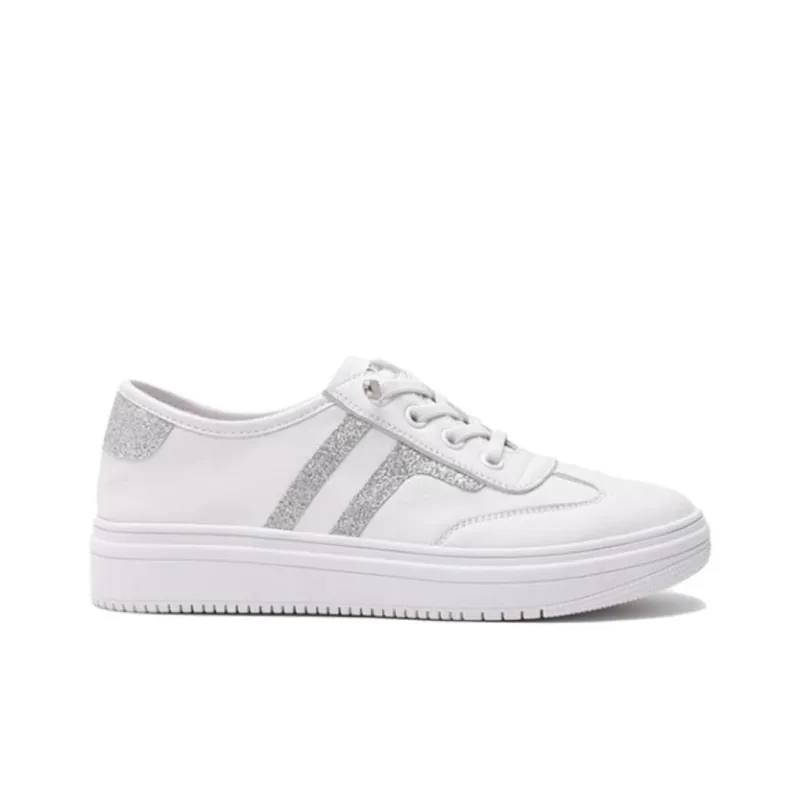 Satchi Low Top Skateboard Shoes Women's White-1