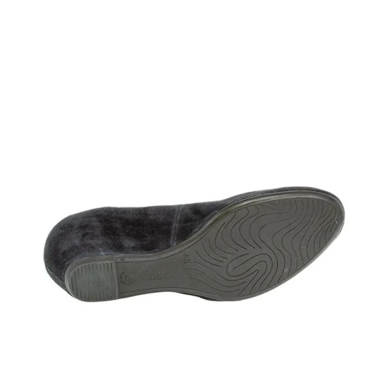 Gabor Wedge Heel High Heels 4cm Women's Black-4