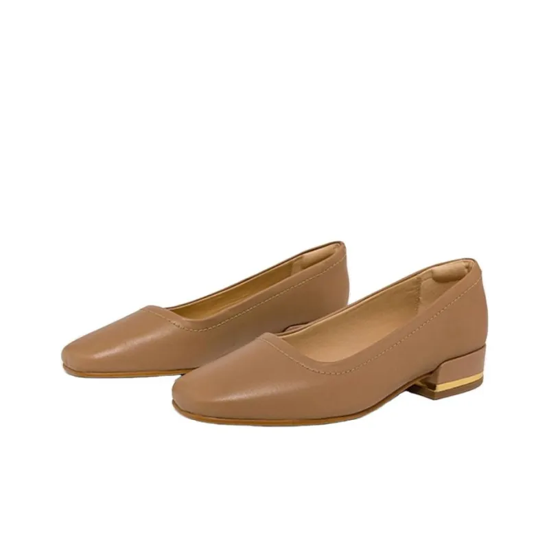 Clarks Chunky Heel High Heels 3cm Women's Brown-2
