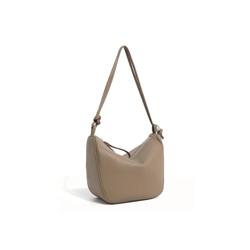 Vigno Synthetic Leather Shoulder Bag Regular Women's Elephant Gray/Black/Ecru/Brown-0