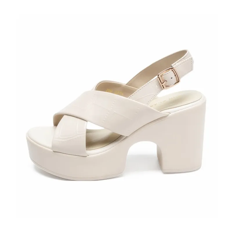 ZHR Chunky Heel High Heels 9cm Women's-0