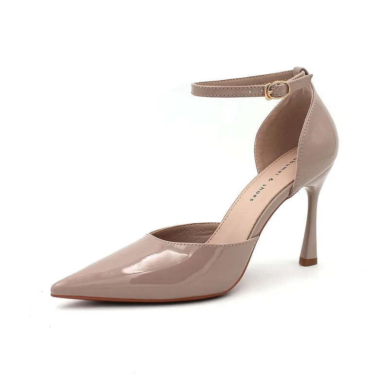 Zubumei High Heels Women's Black, Super Hot Color, Nude-10
