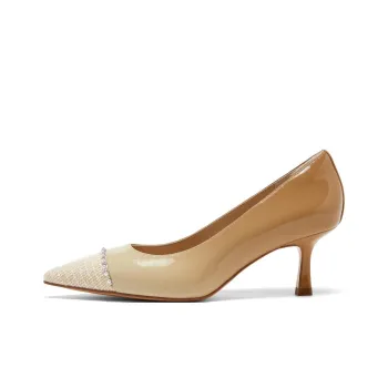 Joypeace Cherry Blossom White Chocolate Slim Heel High Heels 6cm Women's