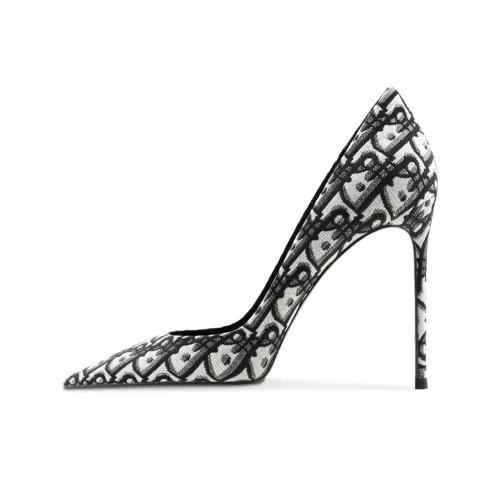 Ganxiaojie Slim Heel High Heels Women
s Black White