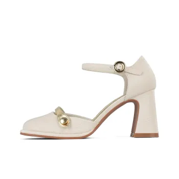 Beijiani Chunky Heel High Heels 7cm Women's