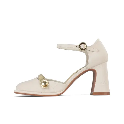 Beijiani Chunky Heel High Heels 7cm Women's