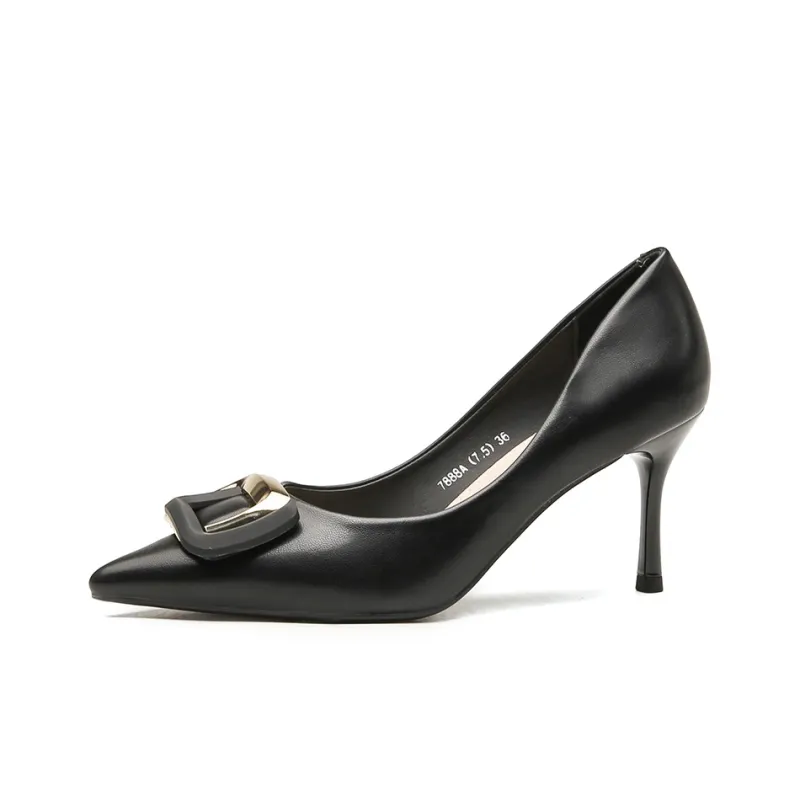 WEISHIBANGWEI Slim Heel High Heels Women's-14
