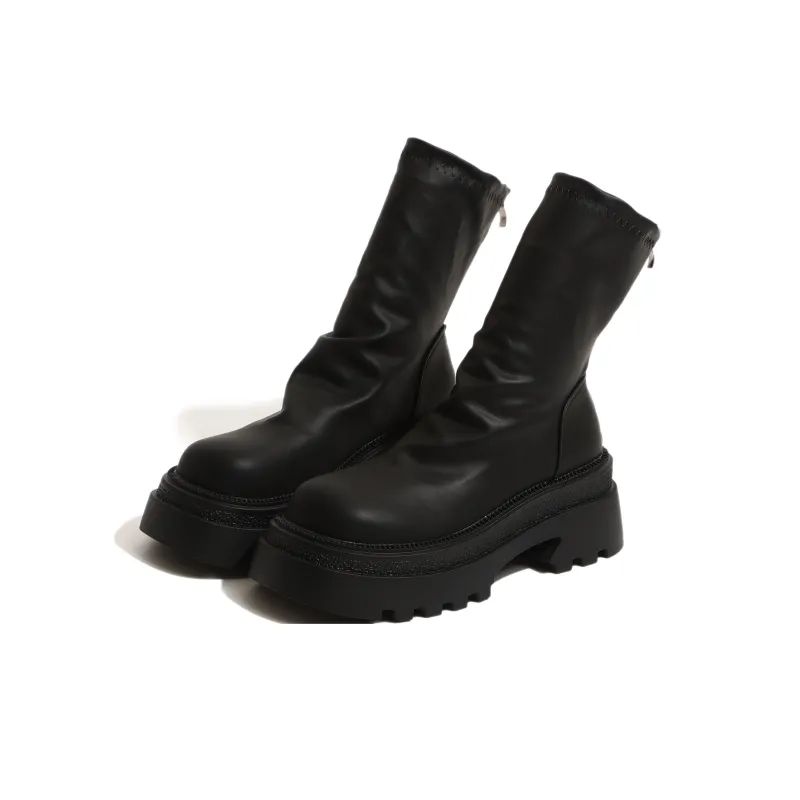LXVB Slouch Boots Ankle Boots 6.5cm Women's-2
