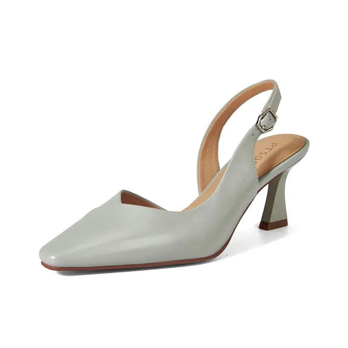 PT'SON Chunky Heel High Heels 6.8cm Women's-10