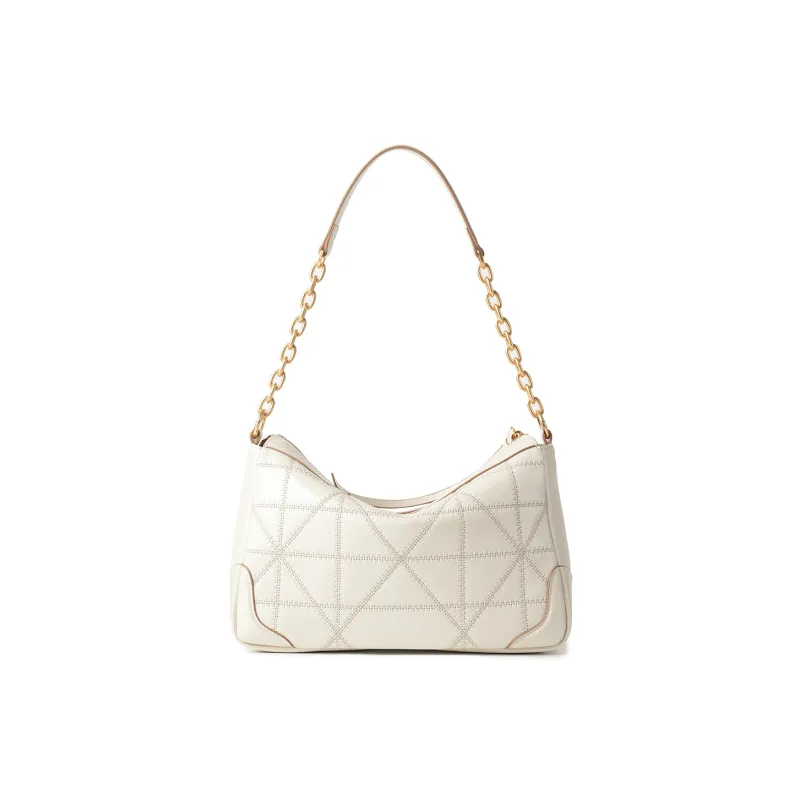 Montagut Sheepskin Shoulder Bag, Crossbody Bag, Shoulder Bag Regular Women's Stone Gray/Acorn/Coconut Milk White/Black-12