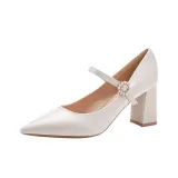 Buckle Chunky Heel JF611